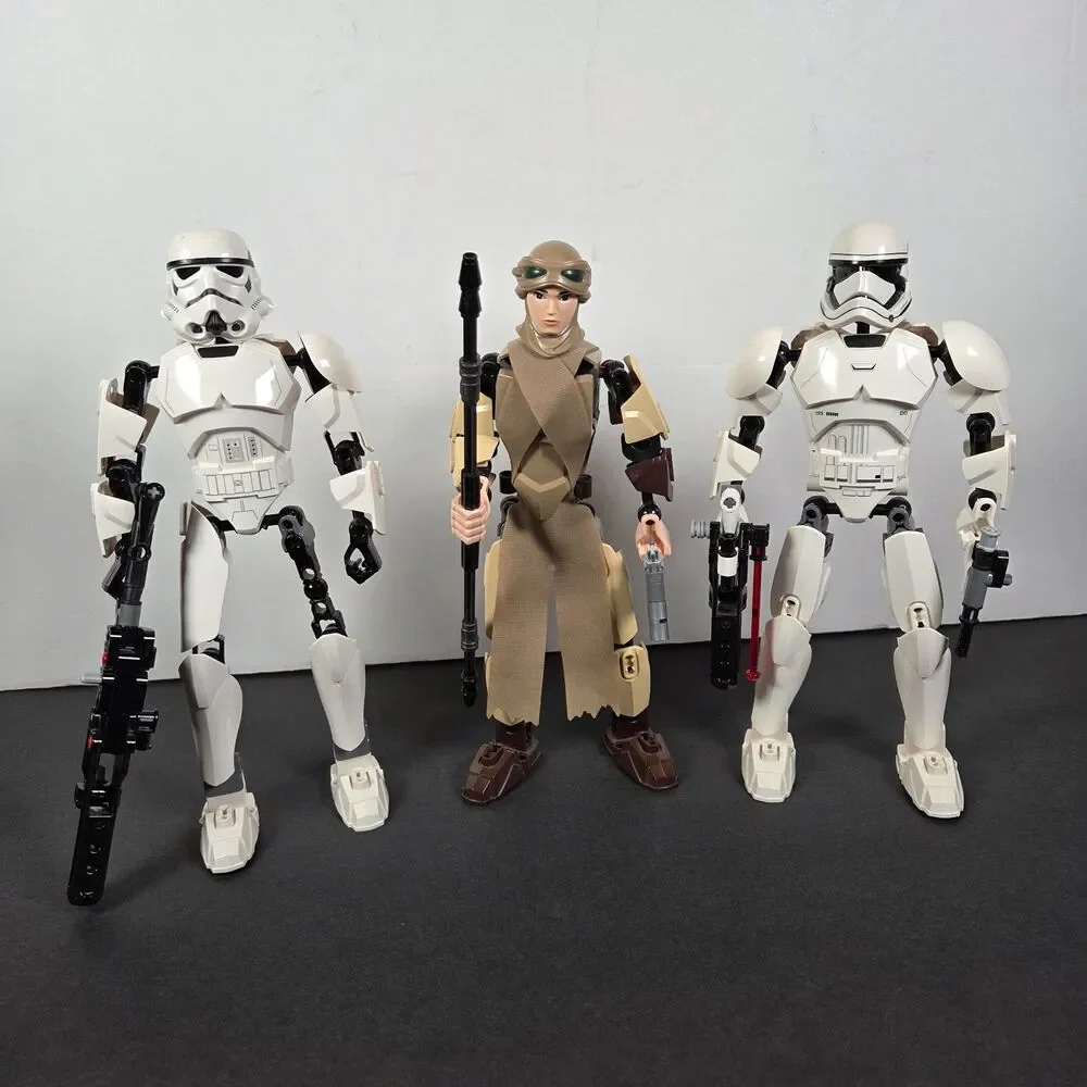 LEGO Star Wars Buildable Figures Rey 75113 First Order Stormtrooper 75114 75531
